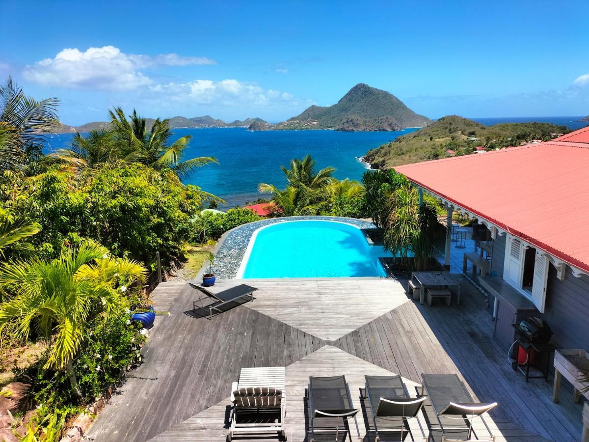 La Maison Bleue - Les Hauts De La Baie Terre-de-Bas Bagian luar foto